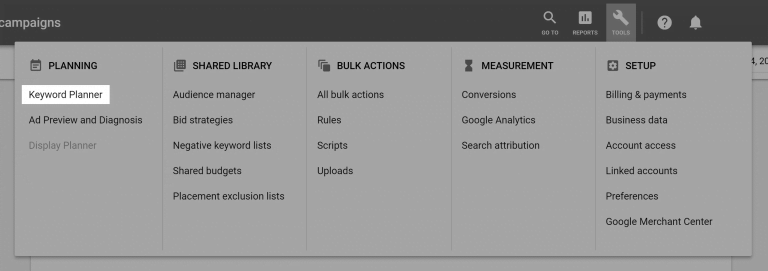 google keyword planner là gì