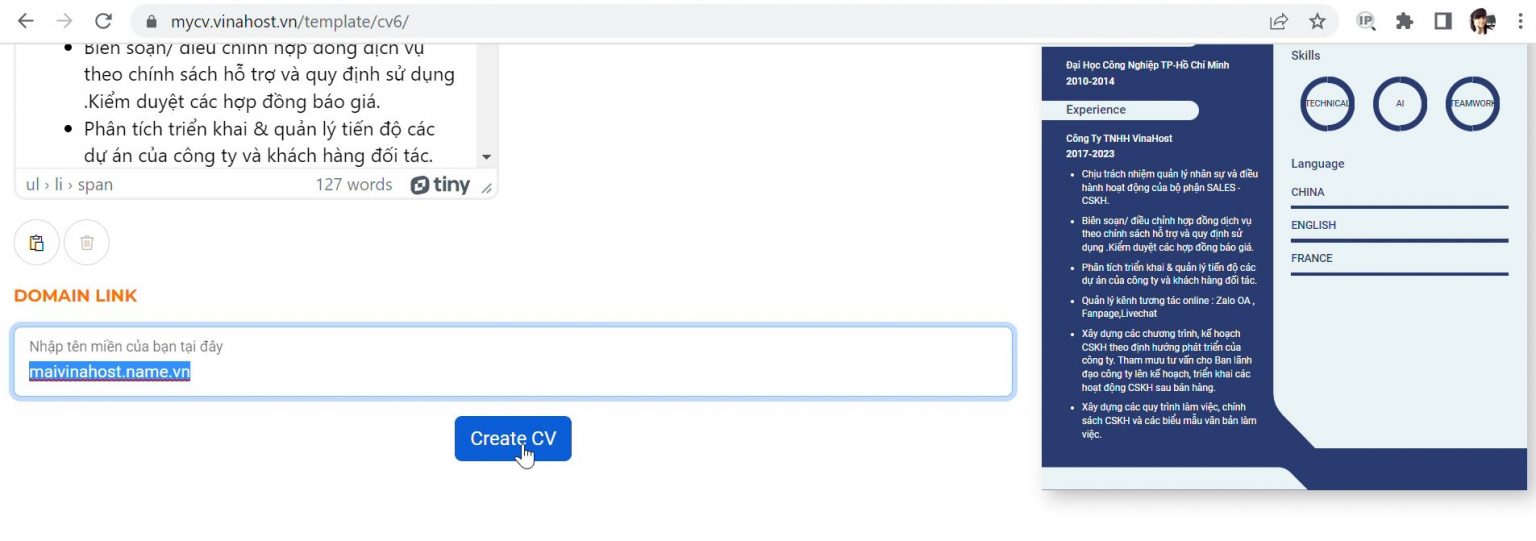 H ng d n t o cv mi n ph 1 hosting gi r vps gi r email cloud