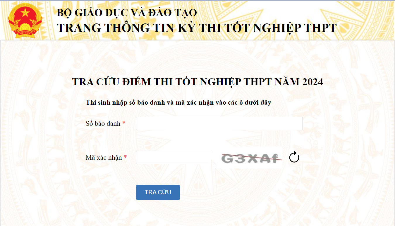 tra cuu diem thi tot nghiep thpt