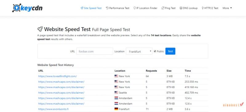 kiem tra toc do hosting