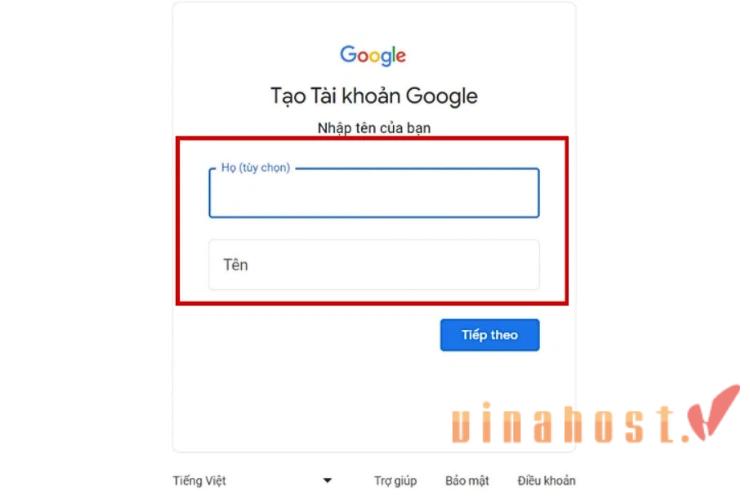 dang ky tai khoan gmail tren may tinh
