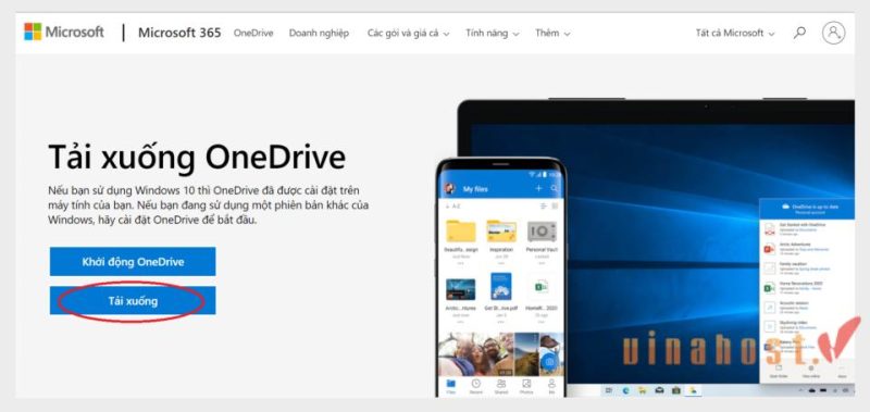 download onedrive buoc 1
