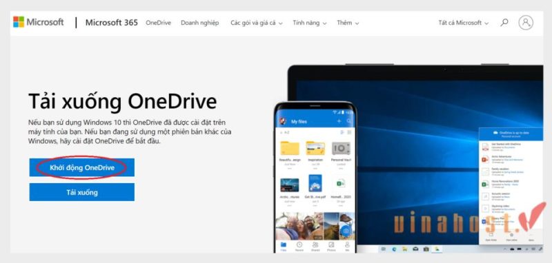 login onedrive buoc 1 