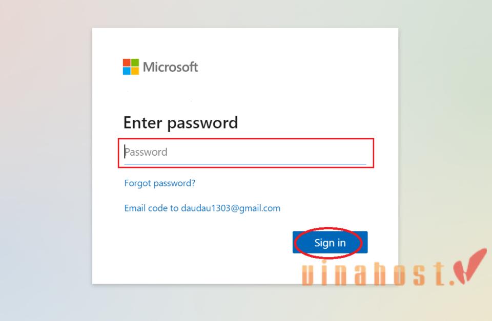 login onedrive buoc 4