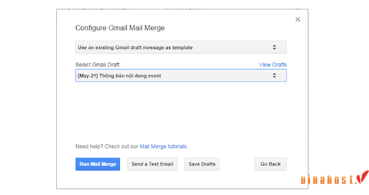 gui mail hang loat bang mail merge 9