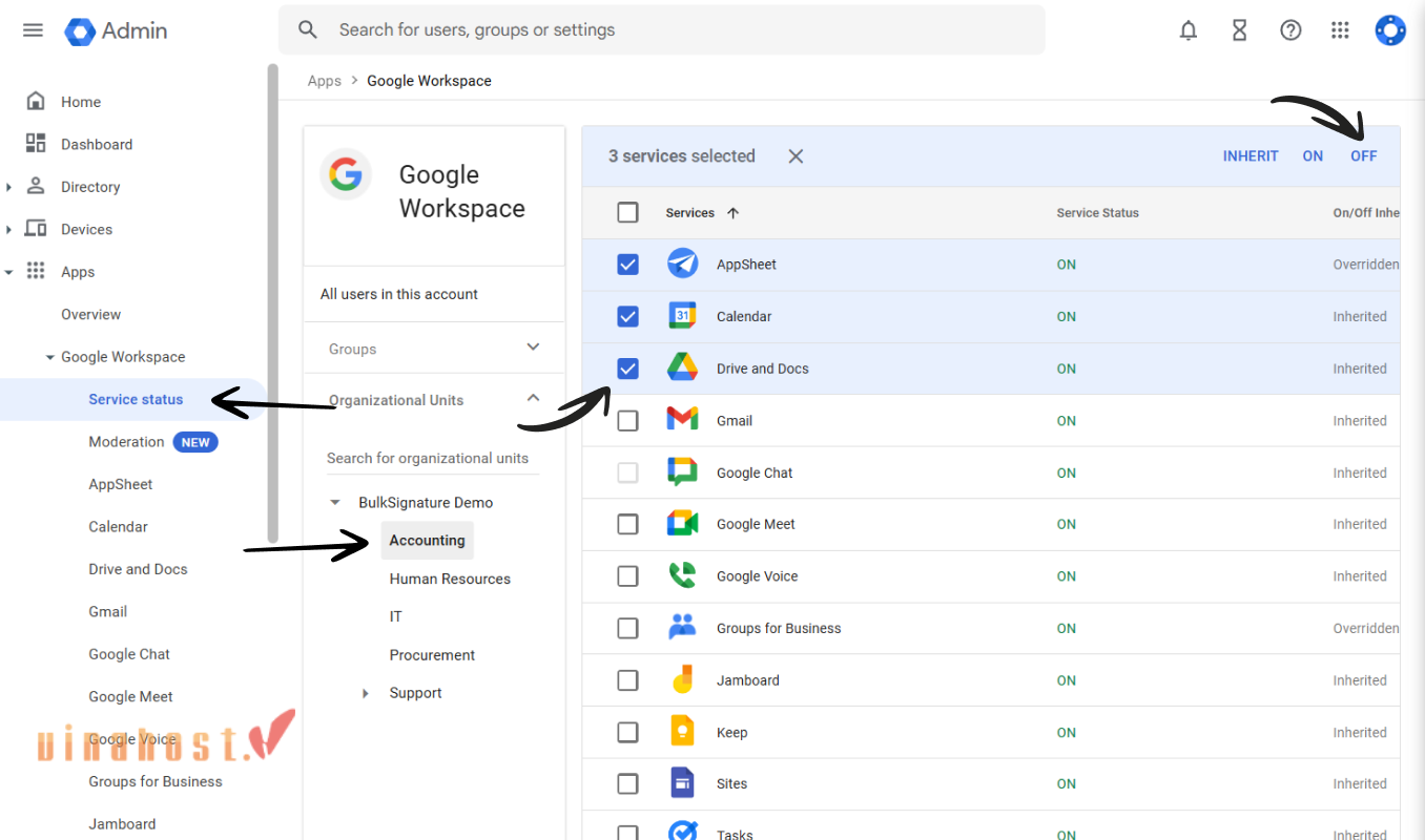 tao email ten mien rieng voi google workspace