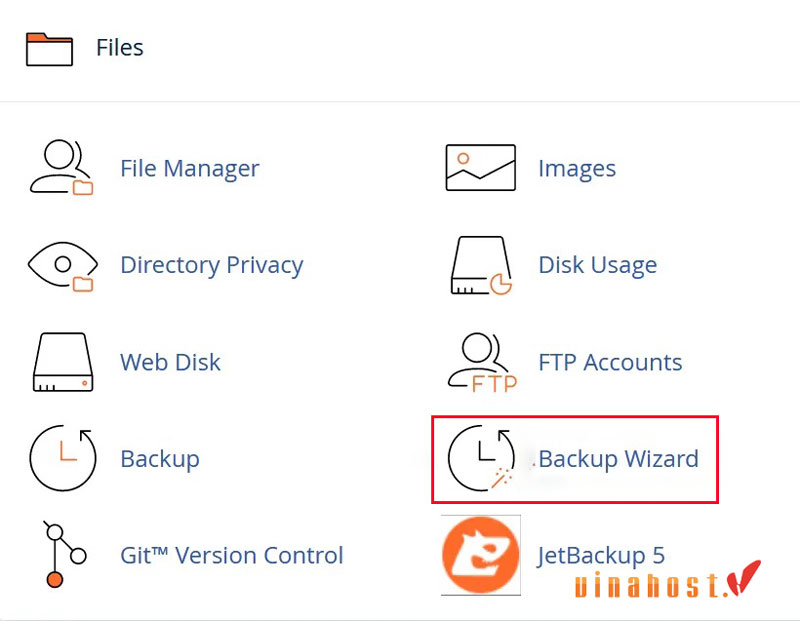 backup va restore tren cpanel