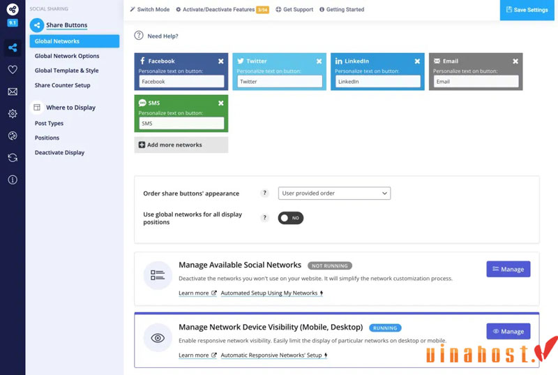 plugin Easy Social Sharing