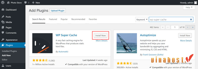 plugin WP Super Cache