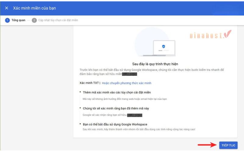 tao email ten mien rieng voi google workspace
