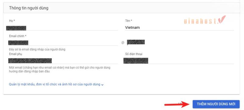 tao email ten mien rieng voi google workspace