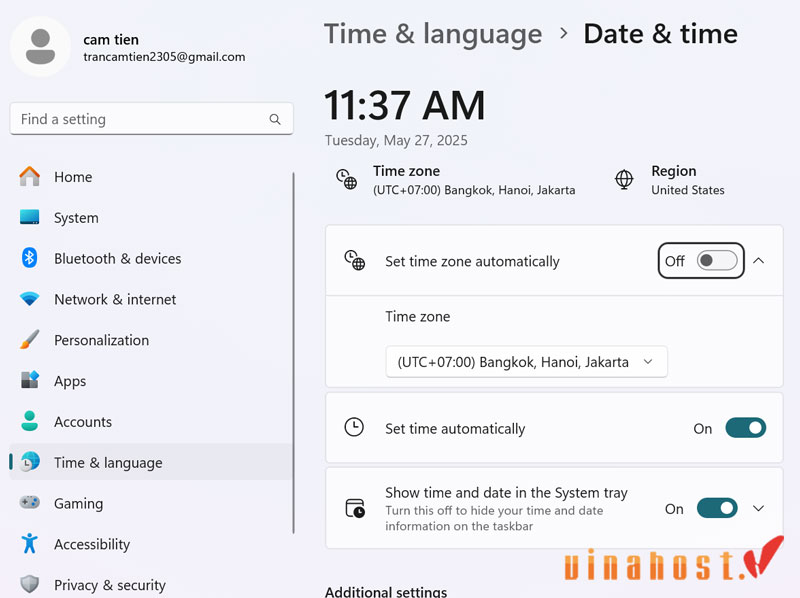 Kiểm tra và đảm bảo ngày giờ hệ thống chính xác để sửa lỗi ERR_SSL_KEY_USAGE_INCOMPATIBLE