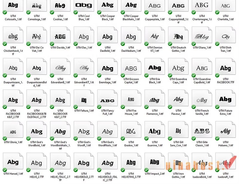 font chu email chuyen nghiep