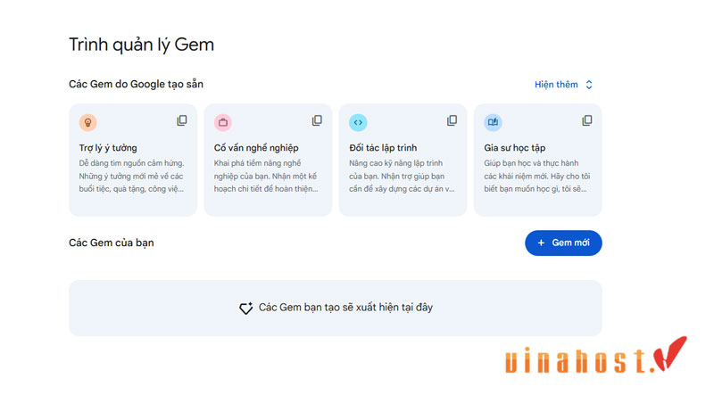 chuc nang Gems cua Gemini