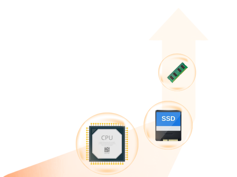 Nâng cấp cấu hình linh hoạt khi thuê cloud server