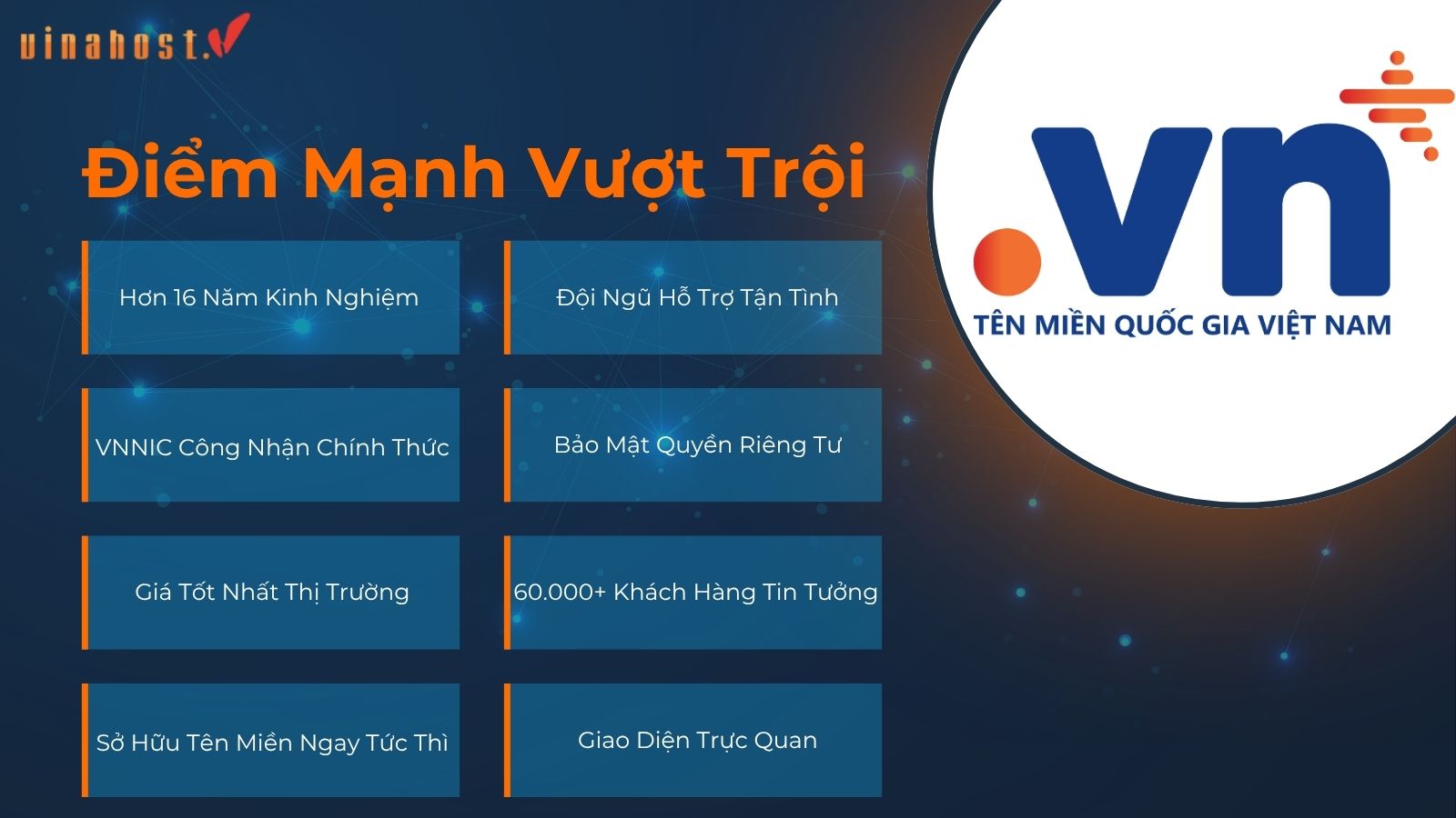 uu diem khi dang ky ten mien tai vinahost